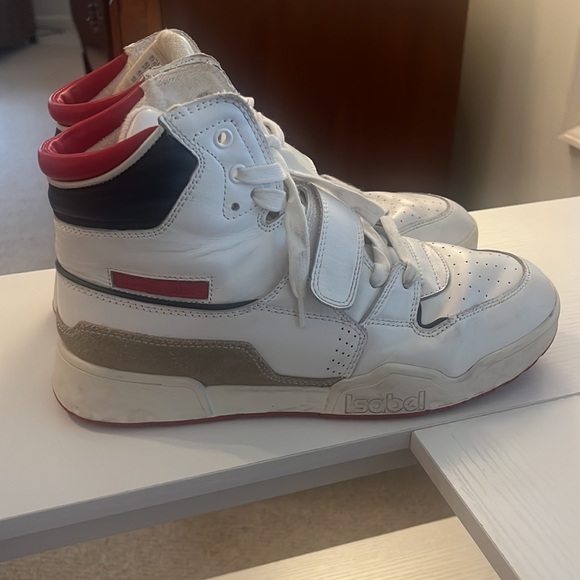 Isabel Marant alsee leather high-top sneakers - Picture 8 of 8